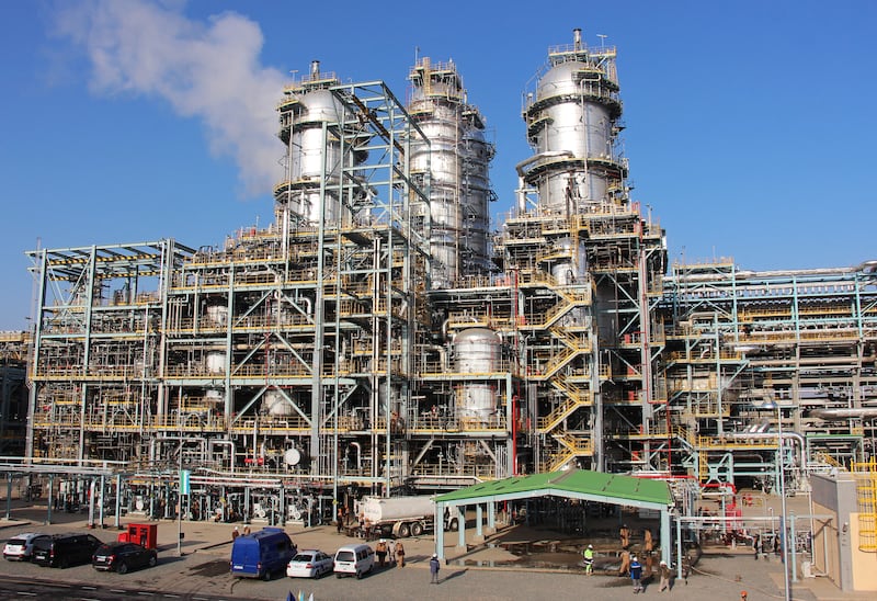 The Uzbekistan gas-to-liquids plant in the Qashqadaryo region. Reuters