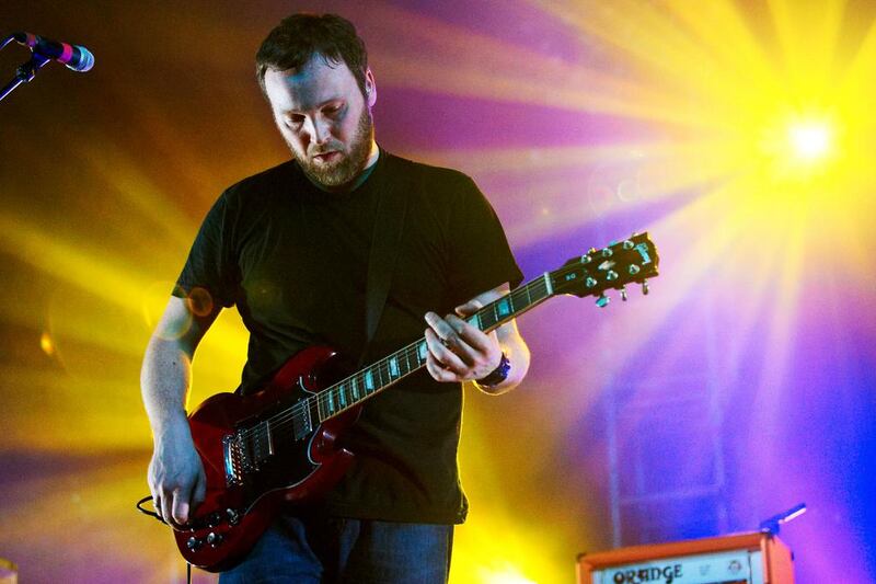 Barry Burns of Mogwai on stage during ATP Festival in London last year. Photo by Gary Wolstenholme / Redferns via Getty Images