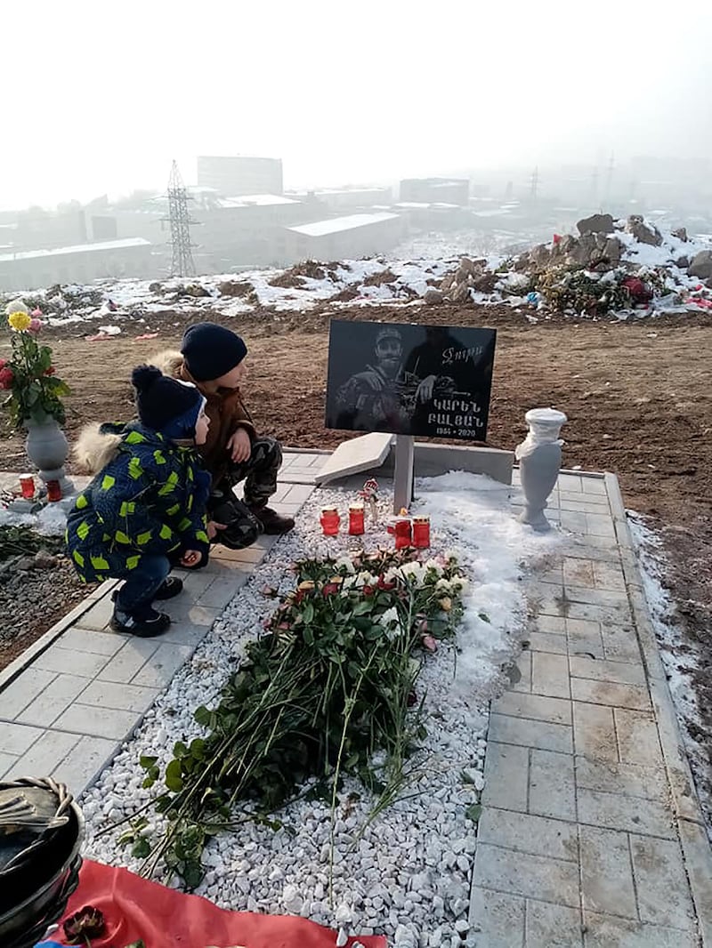The grave of Karen Balyan, aka Dubai DJ Joots Krn, in Armenia. Courtesy: Kamo Balyan