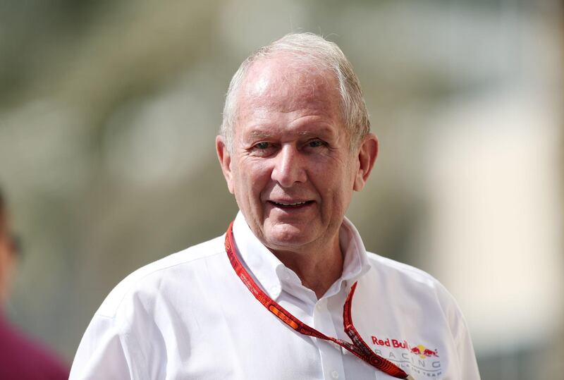 File photo dated 26-11-2016 of Dr Helmut Marko Red Bull Motorsport Consultant during practice three at Yas Marina Circuit, Abu Dhabi. PA Photo. Issue date: (enter date here). Red Bull motorsport chief Helmut Marko has revealed he suggested the team’s drivers should try to become infected with coronavirus as it is the “ideal time” with the season on hold. See PA story SPORT Coronavirus Red Bull. Photo credit should read David Davies/PA Wire.