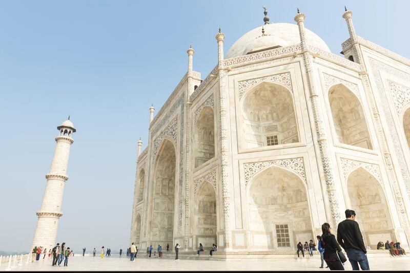 The Taj Mahal in Agra is one of the world’s most instantly recognisable tourist attractions, but up close its detail comes into focus, such as the Quranic passages inscribed in Arabic on its archways. iStockphoto.com