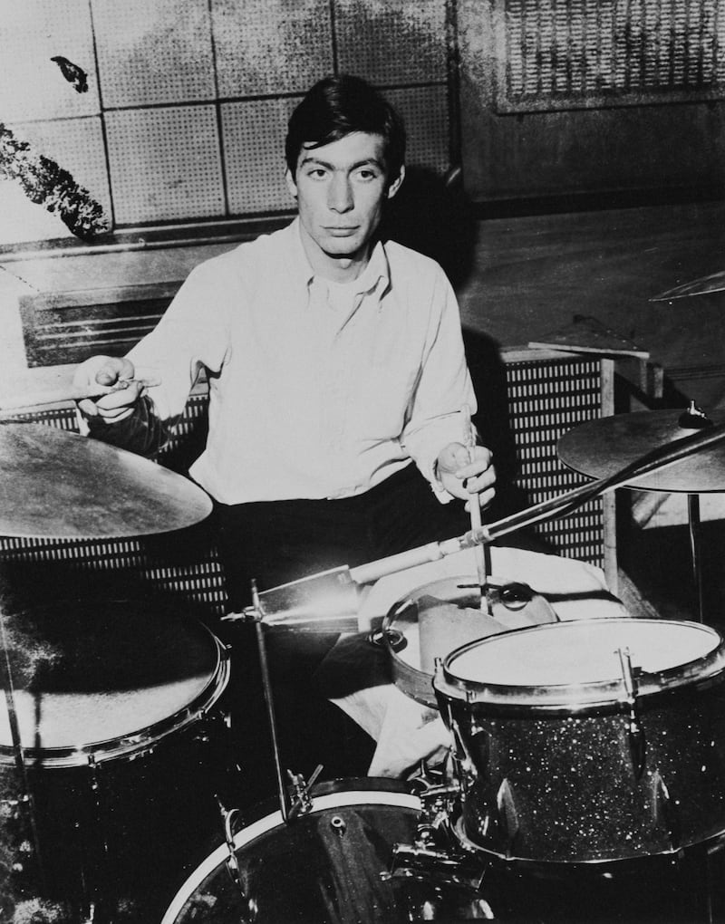 English drummer Charlie Watts of The Rolling Stones, circa 1965.  Getty Images