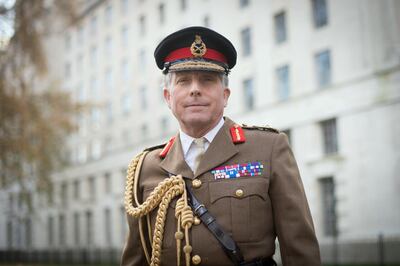 Chief of Defence Staff General Sir Nick Carter outside the MOD headquarters in Westminster, London, following the release of the defence spending review. (Photo by Stefan Rousseau/PA Images via Getty Images)