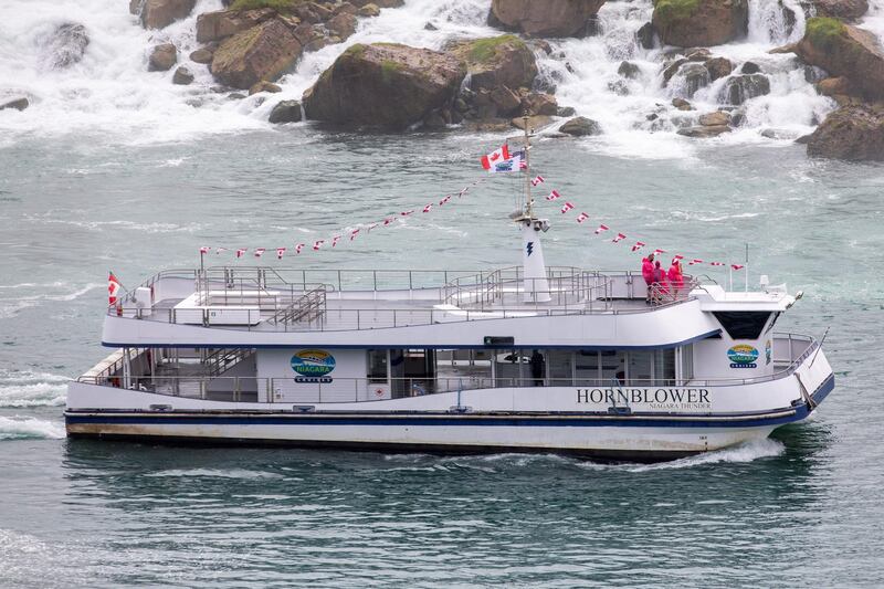 In contrast, Canadian tourist boat 'Hornblower' was limited under Ontario's rules to just six passengers. Reuters