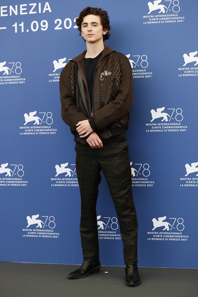 In Haider Ackermann for a 'Dune' photocall during the 78th Venice International Film Festival in September 2021. Getty Images