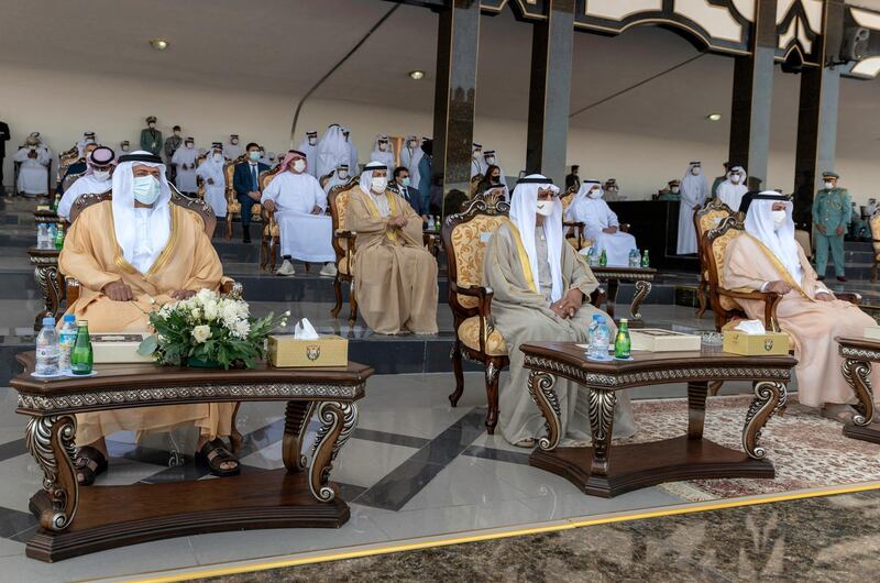 Sheikh Saif congratulated the graduates on becoming qualified, with knowledge and skills in police work, to assume their national responsibilities, according to WAM.