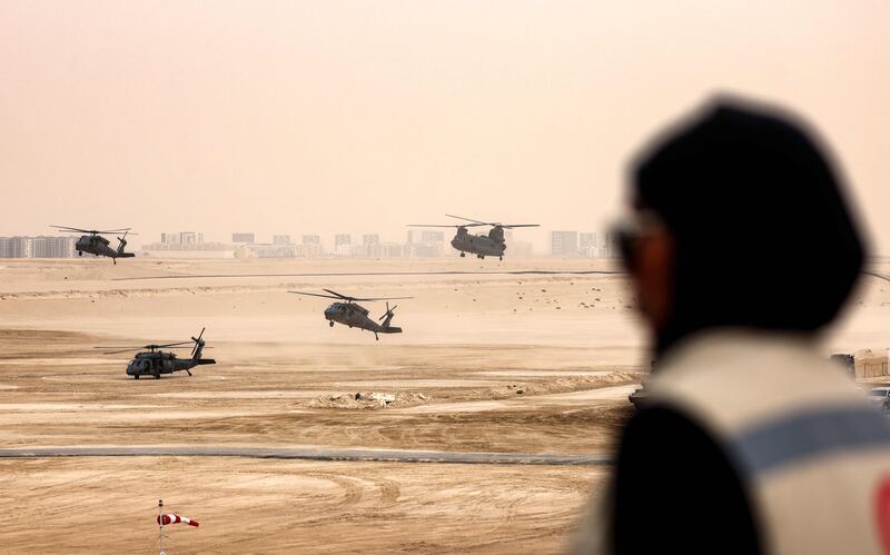 Weekly military parades and displays will be held by the Ministry of Defence at Expo 2020 Dubai in March. EPA