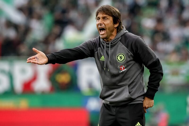 Antonio Conte took charge of his first match as Chelsea manager on Saturday, a 2-0 friendly defeat to Rapid Vienna. Matej Divizna / Getty Images