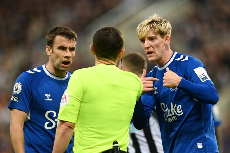 Anthony Gordon 6: Back in team following suspension and picked up another booking just before break after reacting furiously to Newcastle accusations of diving following Burn challenge. Lucky not to see red for foul on Anderson in second half. Getty