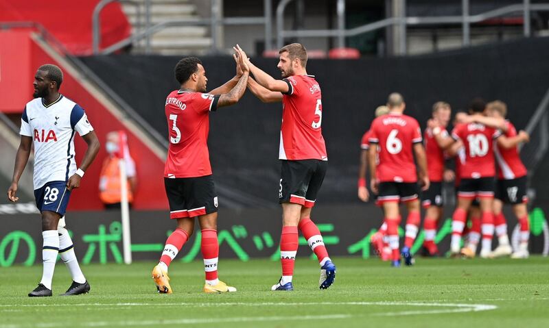 Jack Stephens – 4: A day to forget. Looked slow and cumbersome when pushing up and unable to recover. Booked for foul on Lo Celso. Daydreaming for Spurs’ final goal. Reuters