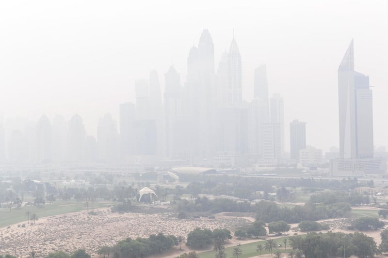 DUBAI, UNITED ARAB EMIRATES. 31 AUGUST 2017. Very humid hazy day on the first day of Eid Al Adha in Dubai. STANDALONE. (Photo: Antonie Robertson/The National) Journalist: None. Section: National.