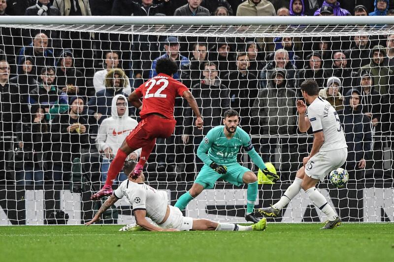 Serge Gnabry of Bayern Munich scores to make it 3-1. AFP