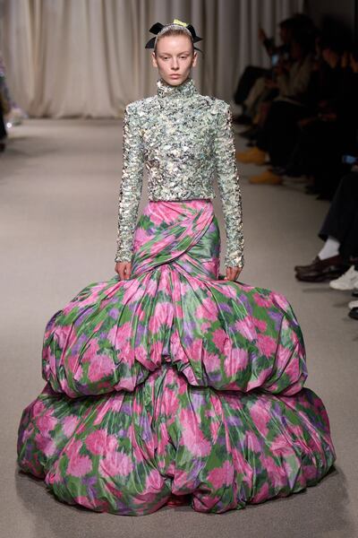 This year's theme will prompt many attendees to embrace floral designs and prints. Photo: Giambattista Valli