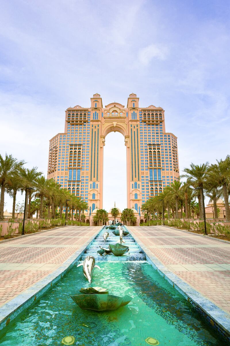 Rixos Marina Abu Dhabi's fountain-lined driveway sets the scene for a luxury stay in the capital. All photos: Rixos Marina Abu Dhabi