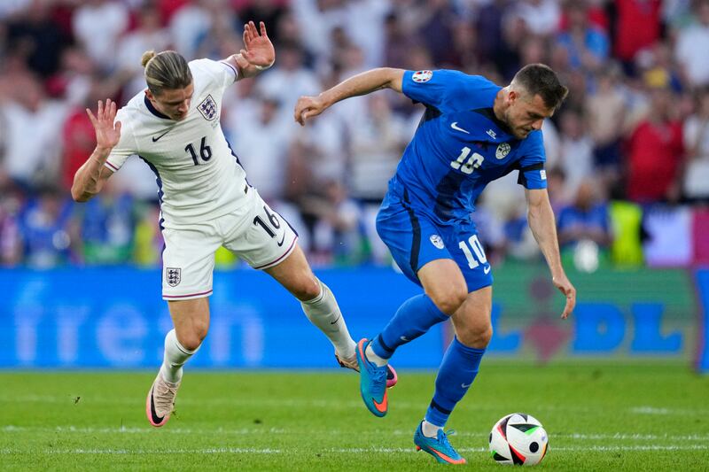 Central-midfield pairing with Cerin was so successful in opening 45 minutes that England hooked Gallagher to try and inject some impetus in centre of park. AP