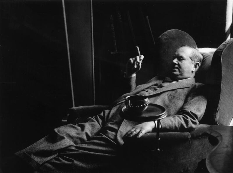 Evelyn Waugh (1903-1966), pictured in a 1955 edition of the Picture Post, was an acute social observer who chronicled the lives of the 'bright young things' and experiences of war. Kurt Hutton / Getty Images. 