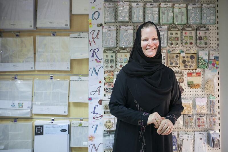 Ann Austin, owner of Craft Corner. Mona Al Marzooqi / The National