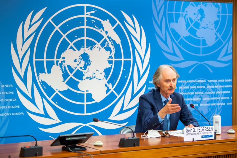 UN envoy Geir Pedersen said the Syrian constitutional committee talks in Geneva this week made scant progress. Photo: AP