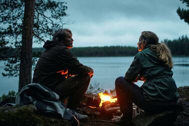 Mads Mikkelsen, left, and Maria Bonnevie in 'Another Round'. AP Photo