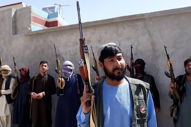 Thirty-year-old Qadir Shah, a local businessman, picked up arms last week to defend his city of Pul-e-Khumri against Taliban offensives. Today, he is already a commander of a small force of similar civilian fighters armed and supported by local leaders. Ajman Omari / The National