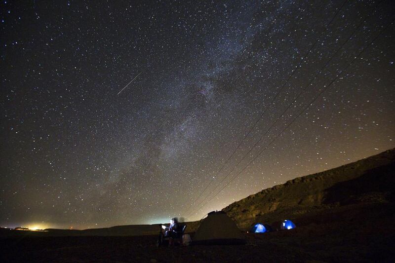A meteor near the town of Mitzpe Ramon, southern Israel, August 13, 2015. Amir Cohen / Reuters