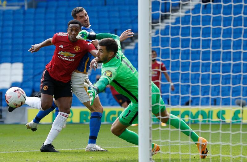 Anthony Martial - 6. Best of a bad bunch in first half, squandered a one on one chance with poor first touch after Fernandes set him up in the second. AP