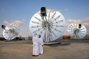 The Mohammed bin Rashid Al Maktoum Solar Park in Dubai. Green, social and sustainability bonds provide investors with clarity and transparency in terms of what is being financed or refinanced with the proceeds raised from their issuance. Photo: Reuters