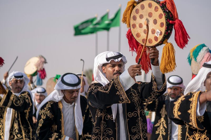 *** GENERAL CAPTION ***
TAIF, SAUDI ARABIA - September 22, 2018: HH Sheikh Mohamed bin Zayed Al Nahyan, Crown Prince of Abu Dhabi and Deputy Supreme Commander of the UAE Armed Forces (), attends the concluding ceremony of the Saudi Crown Prince Camel Festival.

( Hamad Al Kaabi / Crown Prince Court - Abu Dhabi )