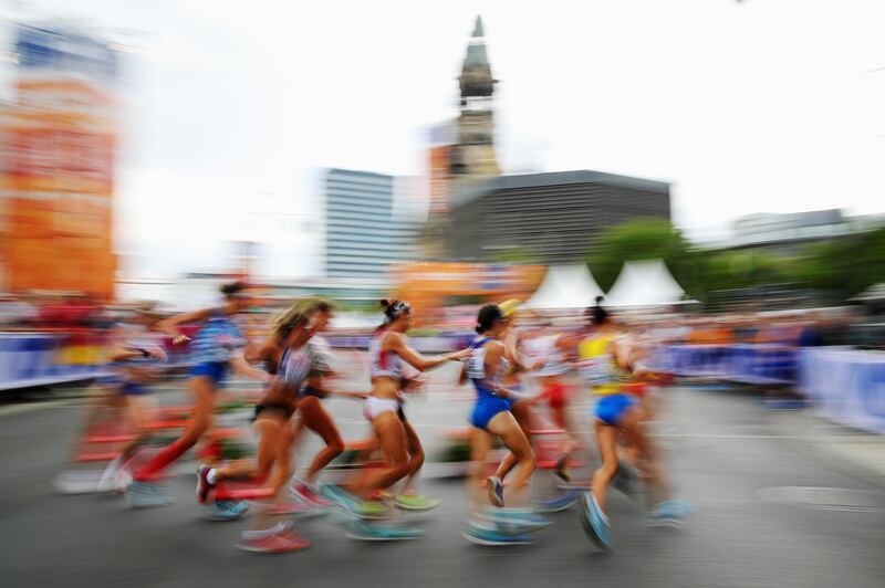 Athletes compete in the Men's and Women's 20km Race Walk during day five of the 24th European Athletics Championships in Berlin, Germany. Getty Images