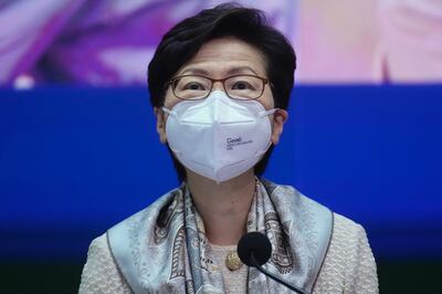 Hong Kong chief executive Carrie Lam. AFP