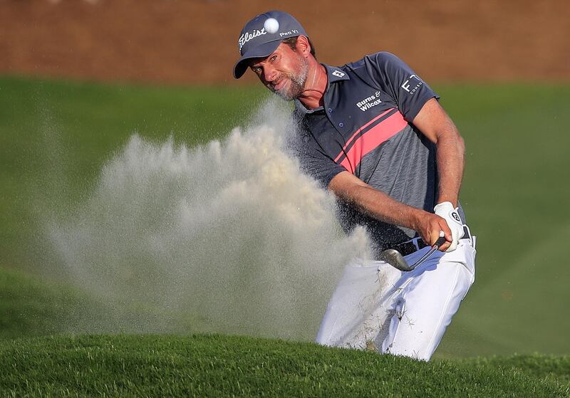 epaselect epa06732234 Webb Simpson of the US on the eighteenth hole during the third round of THE PLAYERS Championship golf tournament at the TPC Sawgrass Stadium Course in Ponte Vedra Beach, Florida, USA, 12 May 2018. The tournament runs from 10 May through 13 May.  EPA/TANNEN MAURY