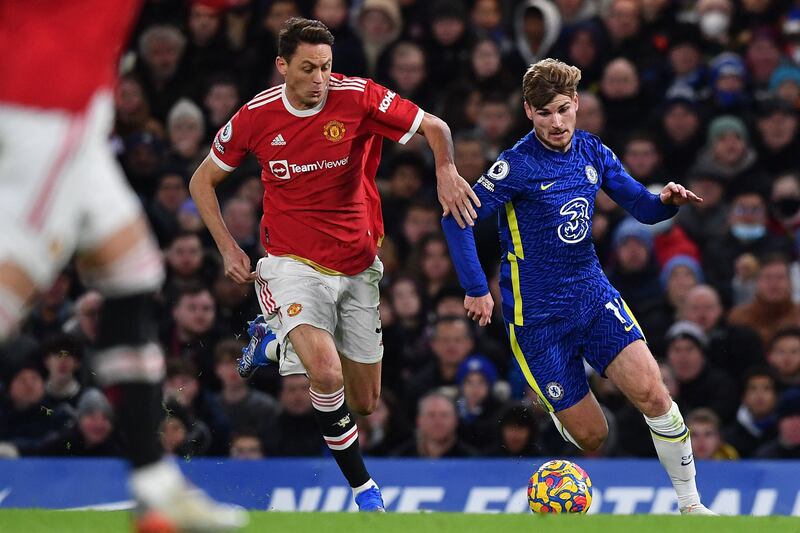 Nemanja Matic 7 - Assured against his former club. Soaked the pressure up in a defensive United formation with the rarely chosen midfield three working hard to break up Chelsea’s midfield. AFP