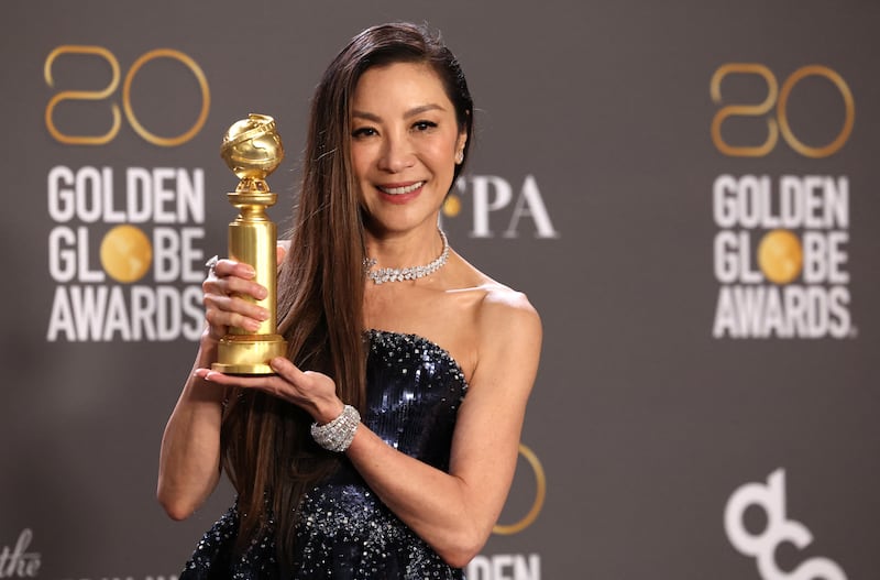 Michelle Yeoh won a Best Actress award for Everything Everywhere All at Once at the 80th Golden Globes. Reuters