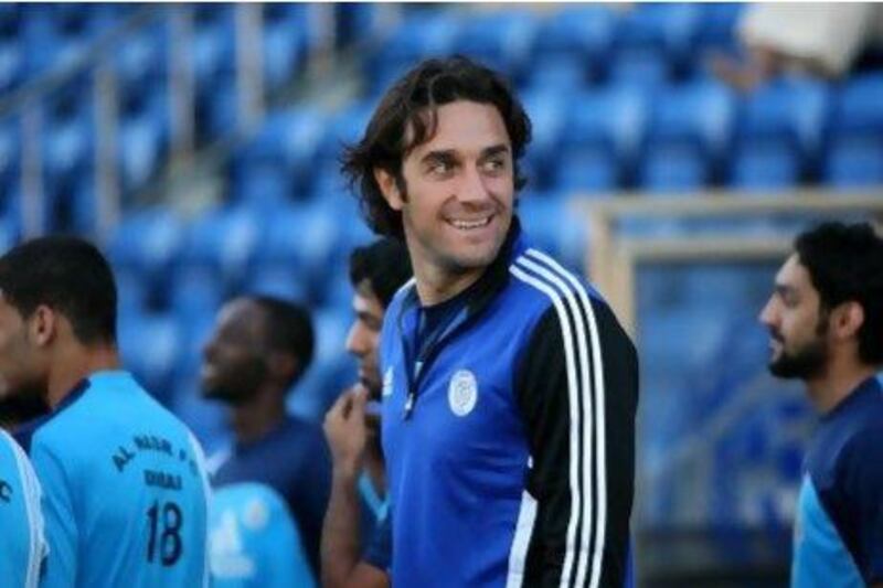 Luca Toni will lead the line for Al Nasr in their first Asian Champions League campaign. Pawan Singh / The National