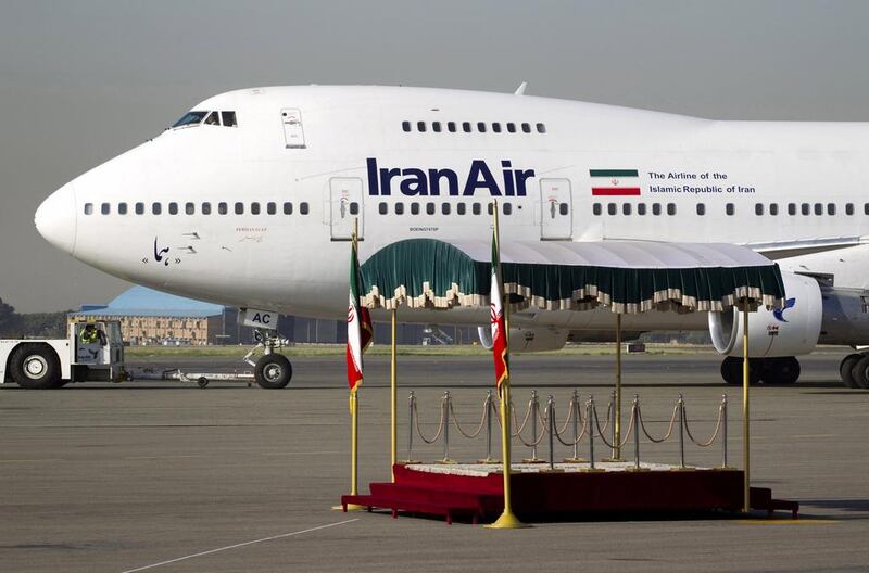 The airline has a fleet of 43 planes, according to the Iran Air website. Morteza Nikoubazl / Reuters