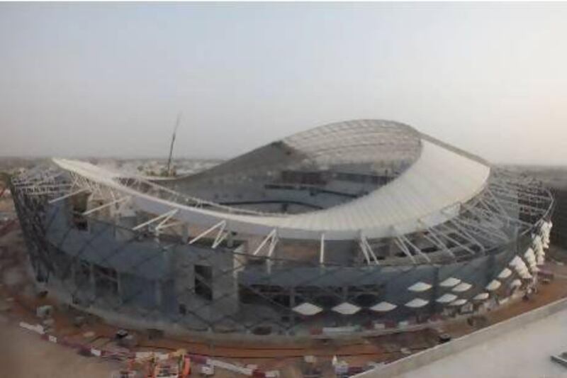 The palm bowl style of the Hazza bin Zayed stadium is certain to make it a world-class venue. Courtesy Bam International