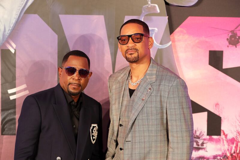 Stars Will Smith and Martin Lawrence at the premiere