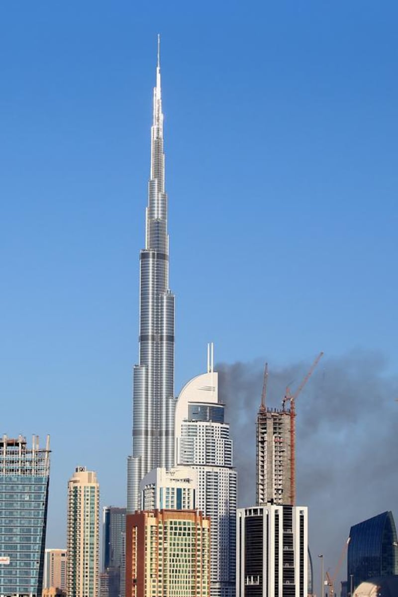 At least 16 people sustained minor injuries in the blaze that broke out hours before the city’s New Year’s Eve fireworks started at the nearby Burj Khalifa. Francois Nel / Getty Images
