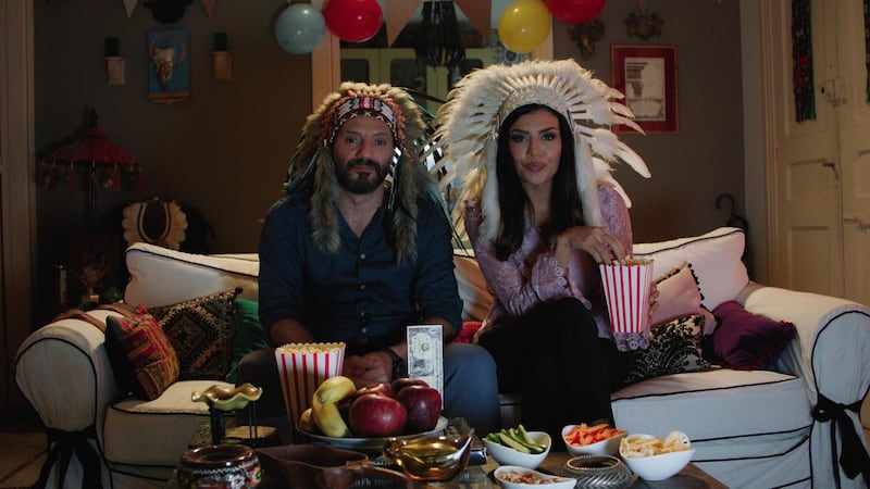 Adel Karam and Amal Bouchoucha in 'Dollar'. Courtesy Netflix 