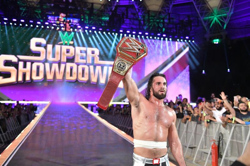 Seth Rollins retained his WWE Universal title against Baron Corbin and then beat down Brock Lesnar when the latter tried to cash in his Money in the Bank contract on him. Image courtesy of WWE