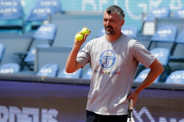 Goran Ivanisevic at the Adria Tour tennis tournament in Belgrade. EPA