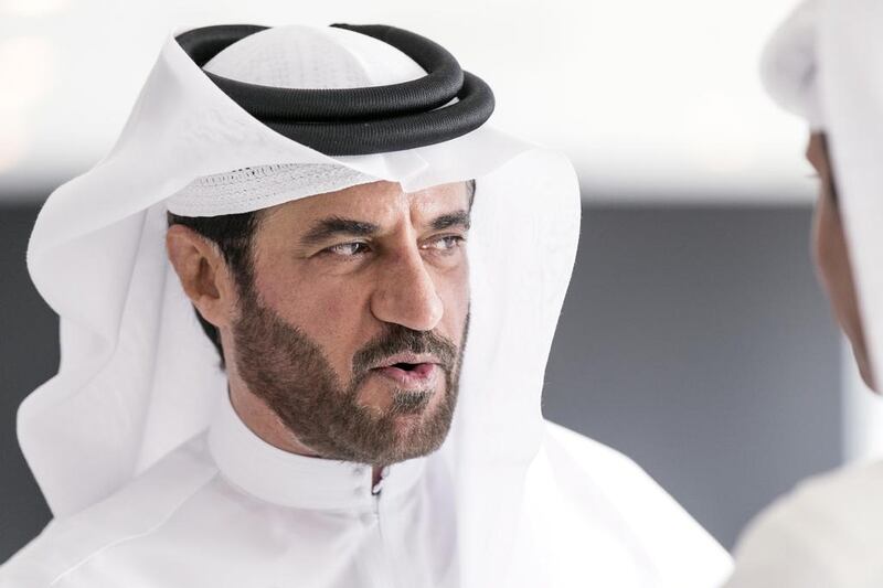 President of the ATCUAE, Mohammed ben Sulayem, announced the launch of the Gulf Challenge on Thursday. Reem Mohammed / The National