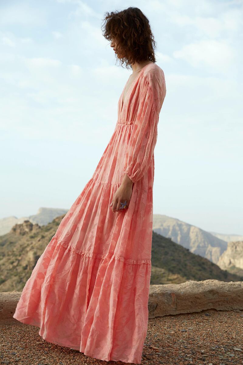 <p>Windswept:&nbsp;Dress, Dh2,920, Ulla Johnson at Shopbop, ring Dh139, &amp; Other Stories shoes, Dh1,950, Pucci.&nbsp;</p>

<p>&nbsp;</p>
