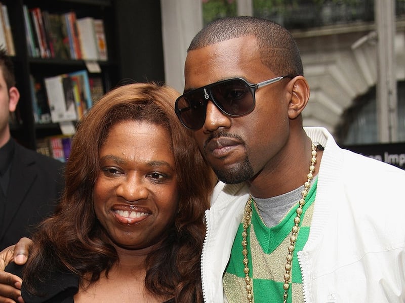 The rapper with his mother Donda in 2007. Getty Images