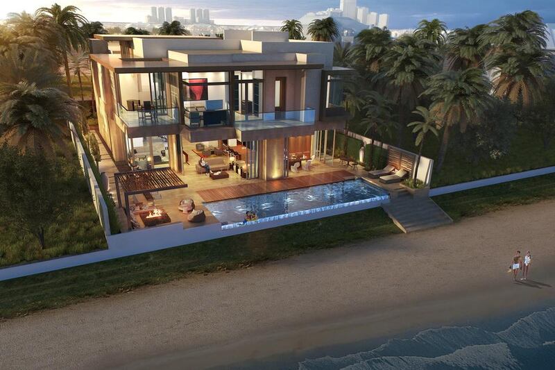 A rendering of one of four luxury villas on the Palm Jumeirah branded as The Ellington Collection. Courtesy Ellington Properties