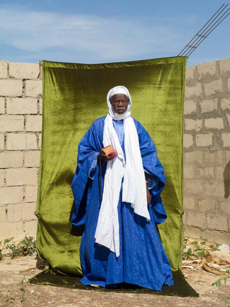 Marabout Imam Cheikh Fall in the Pikine district of Saint-Louis, Senegal.