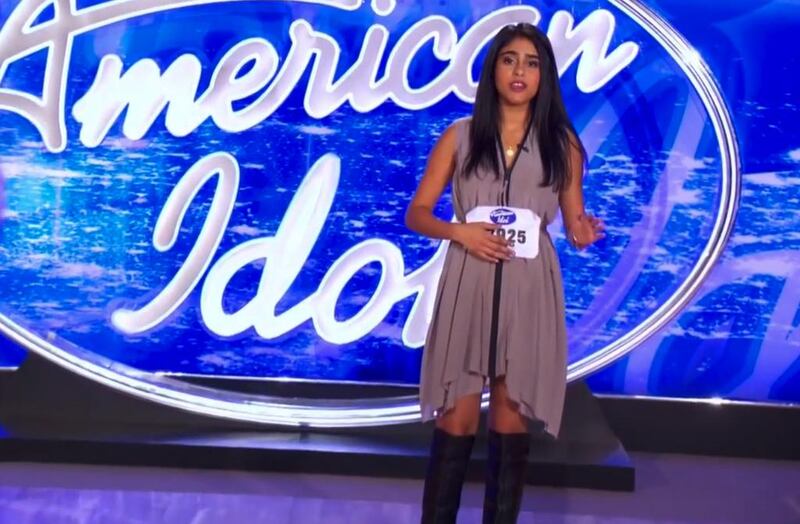 Indian-American Sonika Vaid during her American Idol audition. Courtesy Fox