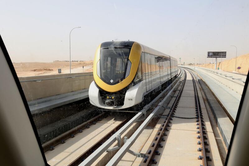 The $23 billion Riyadh Metro, comprising six main lines measuring 176km, is set to open in mid-2021. AFP