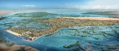 Jubail Island is set within Abu Dhabi's mangroves. Photo: Jubail Island Investment Company