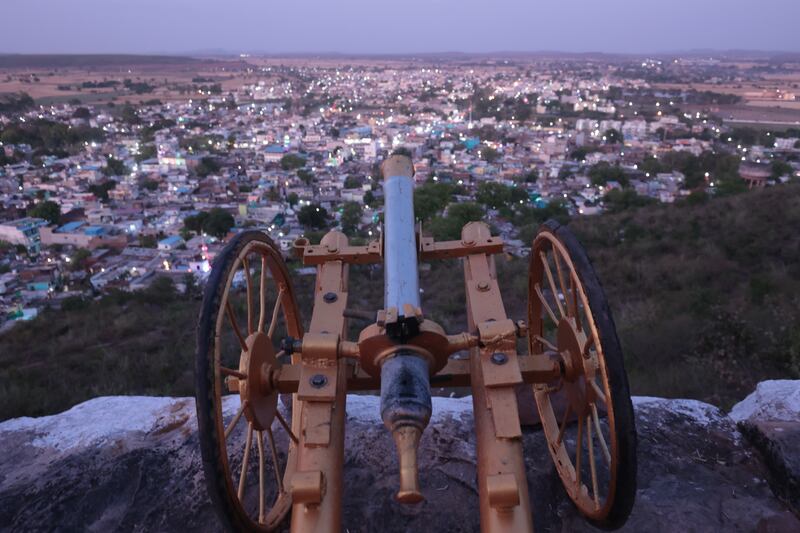 The cannon is maintained by the local administration and is taken out every year, then painted, serviced and taken up to the ancient hilltop Raisen fort for the holy month